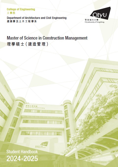 Student Handbook 2024/2025 (Master of Science in Construction Management)