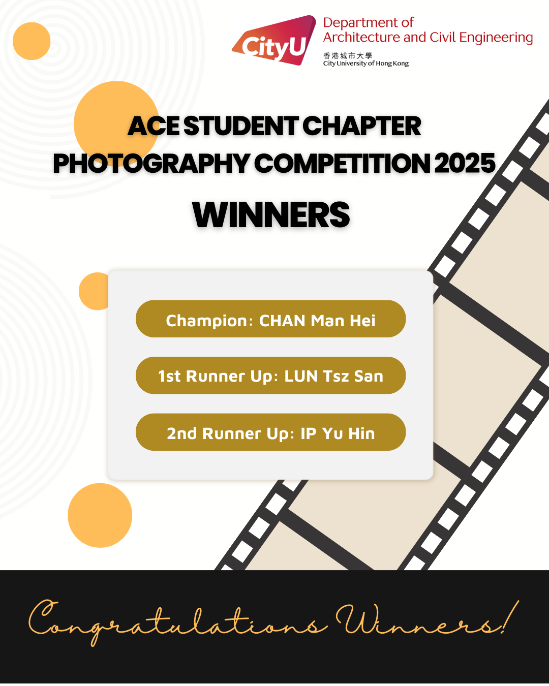 ACE Student Chapter Photography Competition 2025 winners