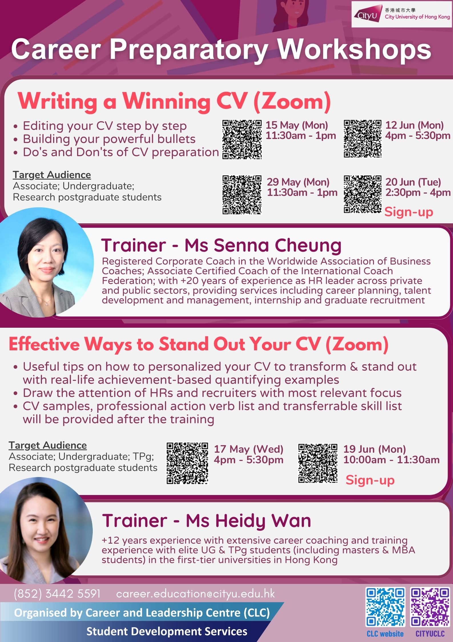 Career Preparatory Workshop-Writing a Winning CV