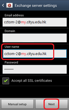 Server settings