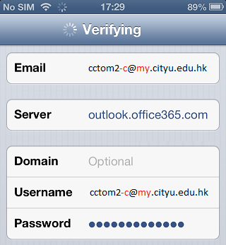 Verifying again