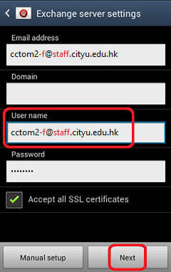 Server settings
