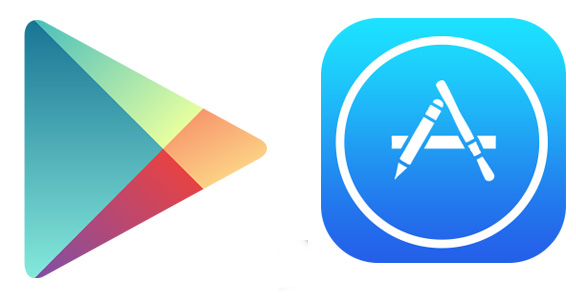 Google Play and App Store