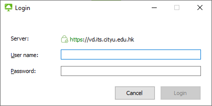 Logon with CityUHK EID and password