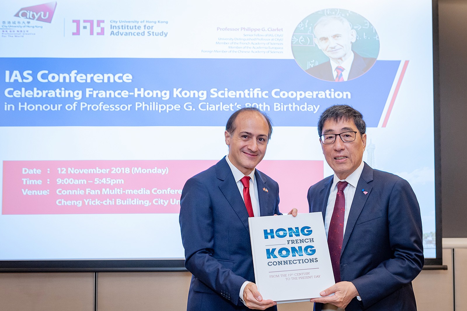Professor Kuo (right) and Mr Giorgini.