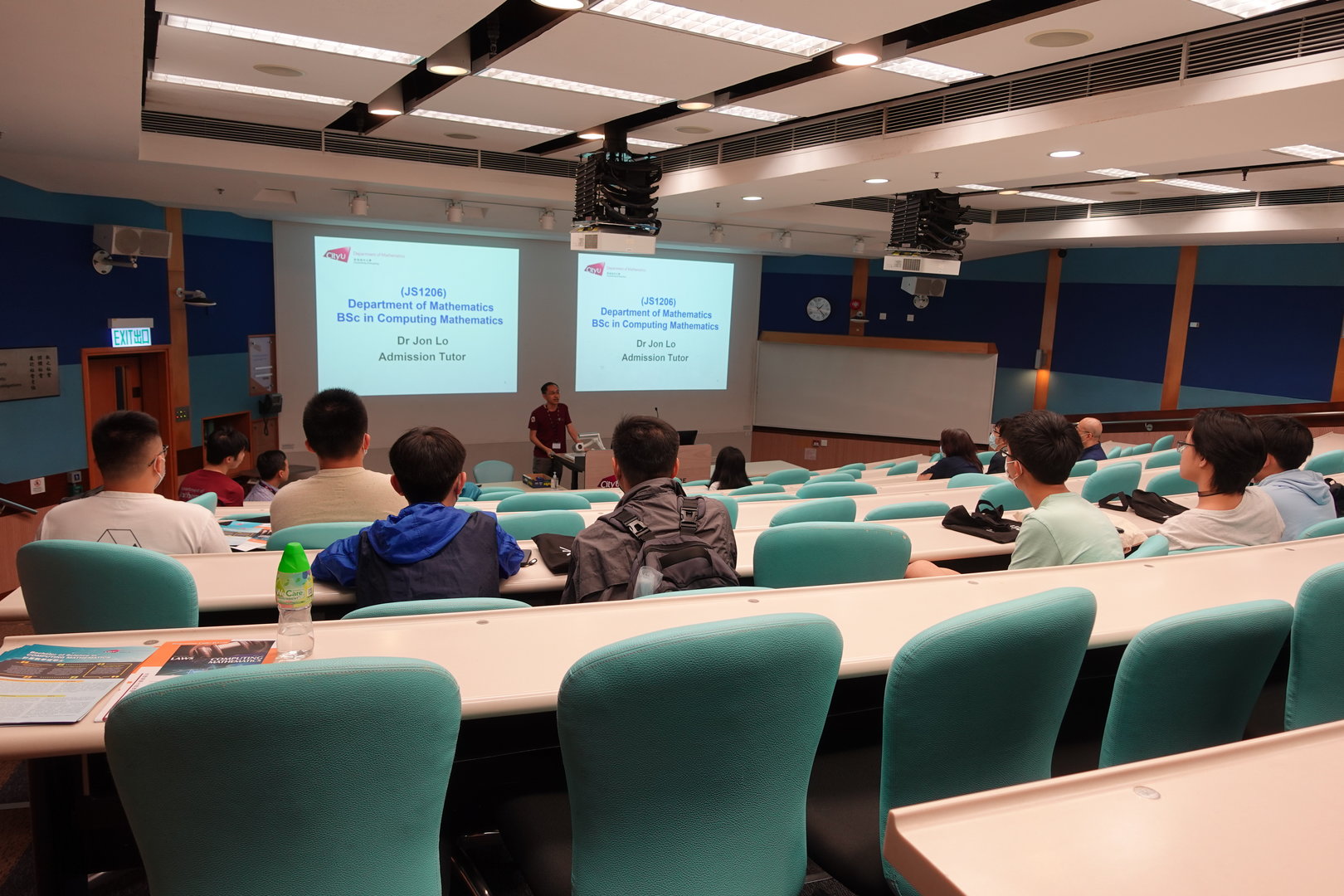 Dr. Wing Cheong Lo, BSc Computing Mathematics Admission Tutor, introduced the Computing Mathematics programme.
