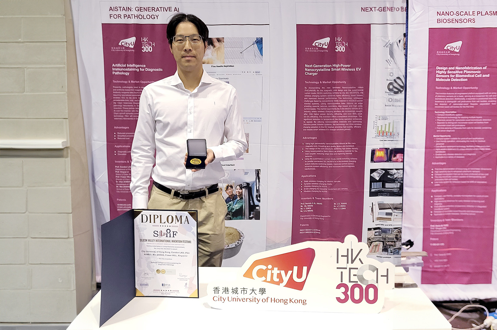 Prof Condon Lau Shine at the Silicon Valley International Inventions Festival 2024.