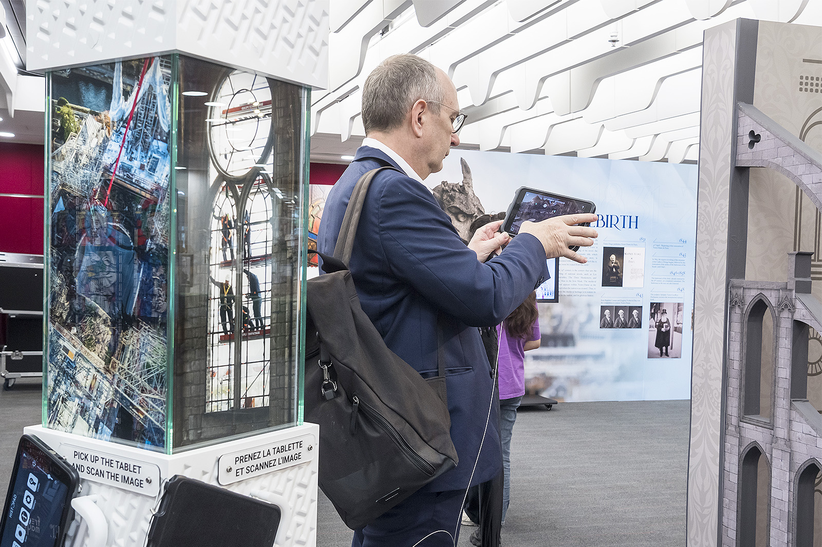 The several innovative mediums enhance visitors' experience.