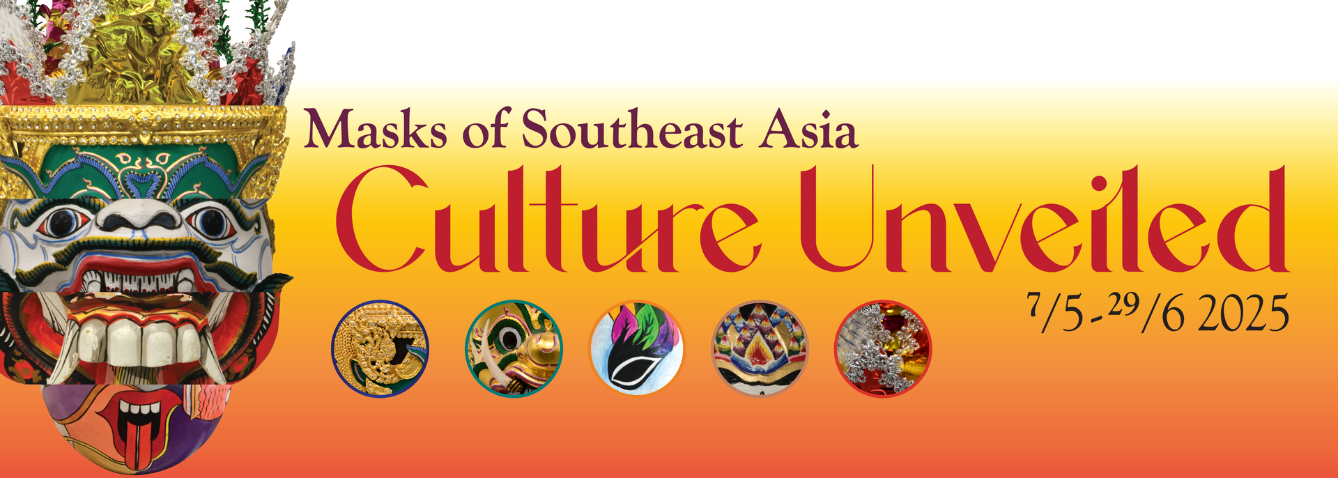 Southeast Asian Masks Banner