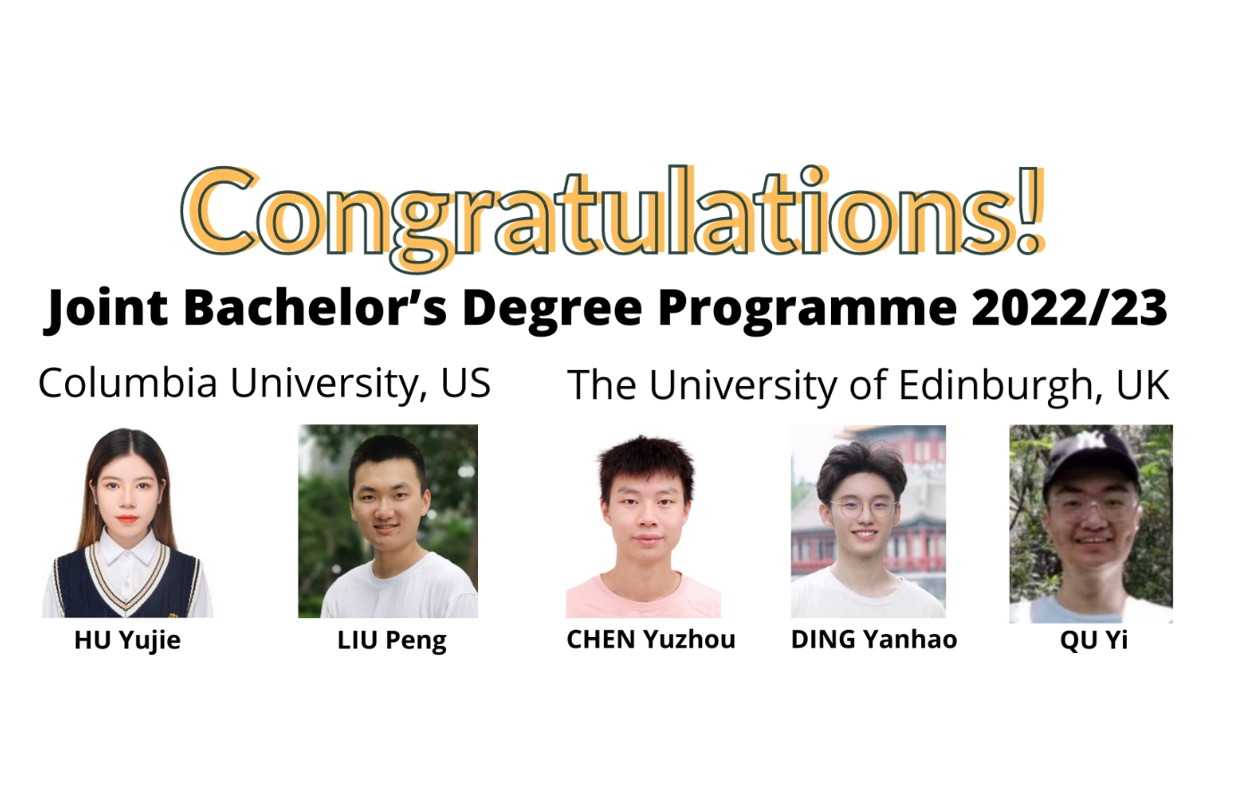 Joint Bachelor's Degree 2022/2023