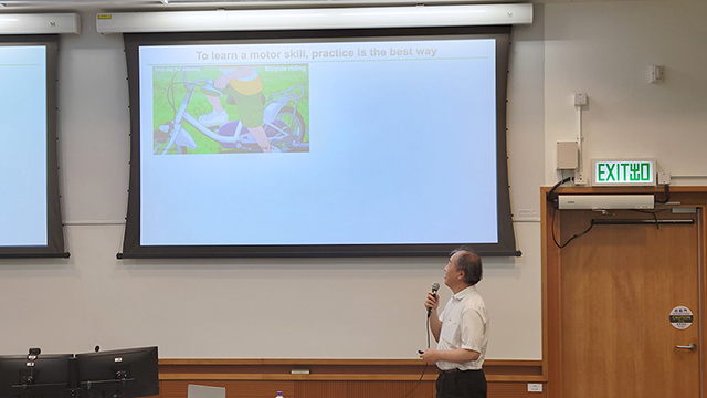 Professor Yoshiyuki Kubota presented Cortical Spine Dynamics During a Single Seed Grasp Motor Learning