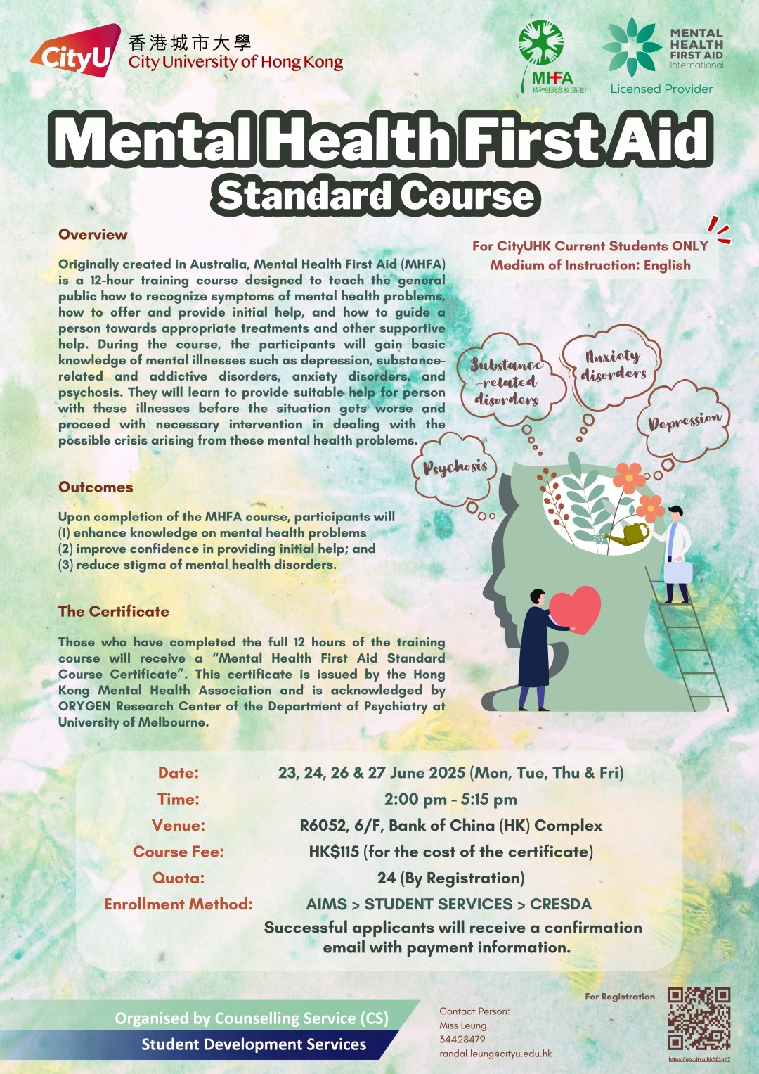 Mental Health First Aid Standard Course (English)