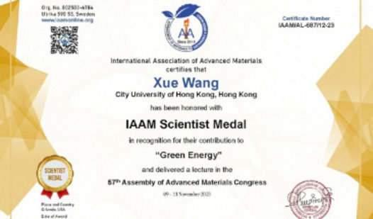 IAAM Scientist Medal