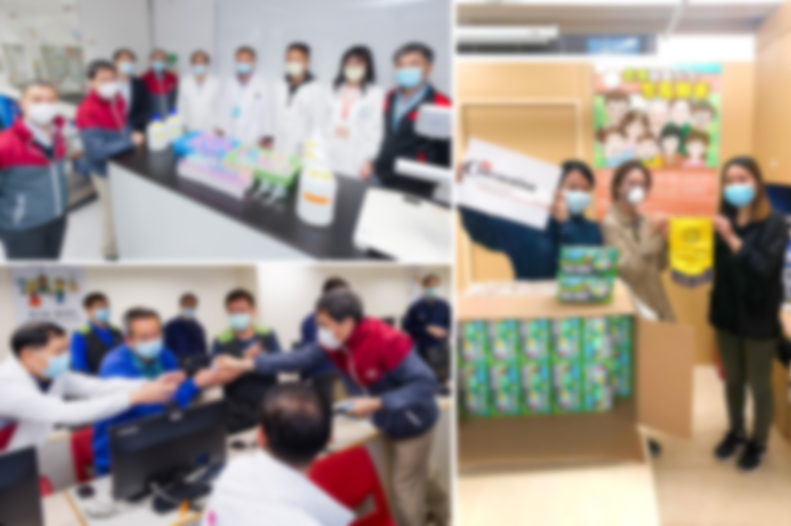 CityU community distributing masks and alcohol-based handrub