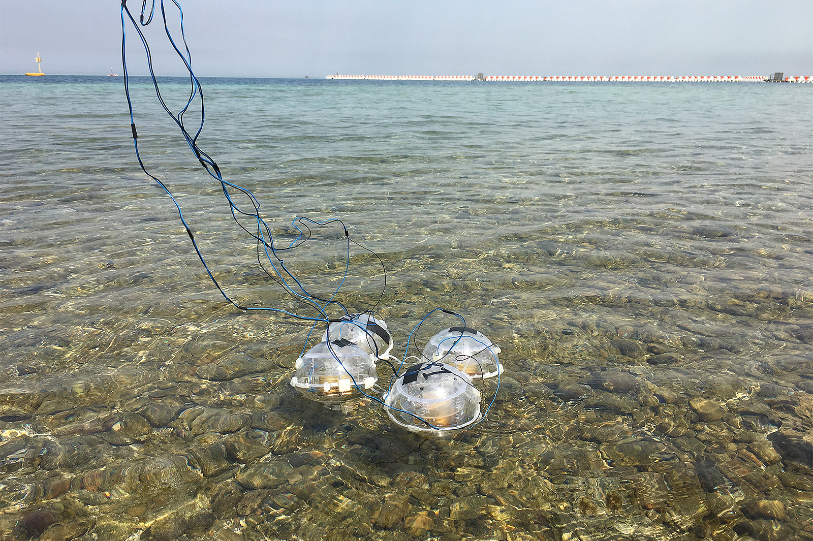 The new wave-energy-device can achieve a high wave energy conversion efficiency.