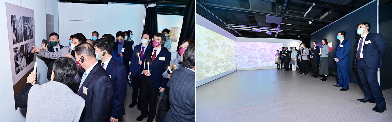 Guests visit the exhibition.