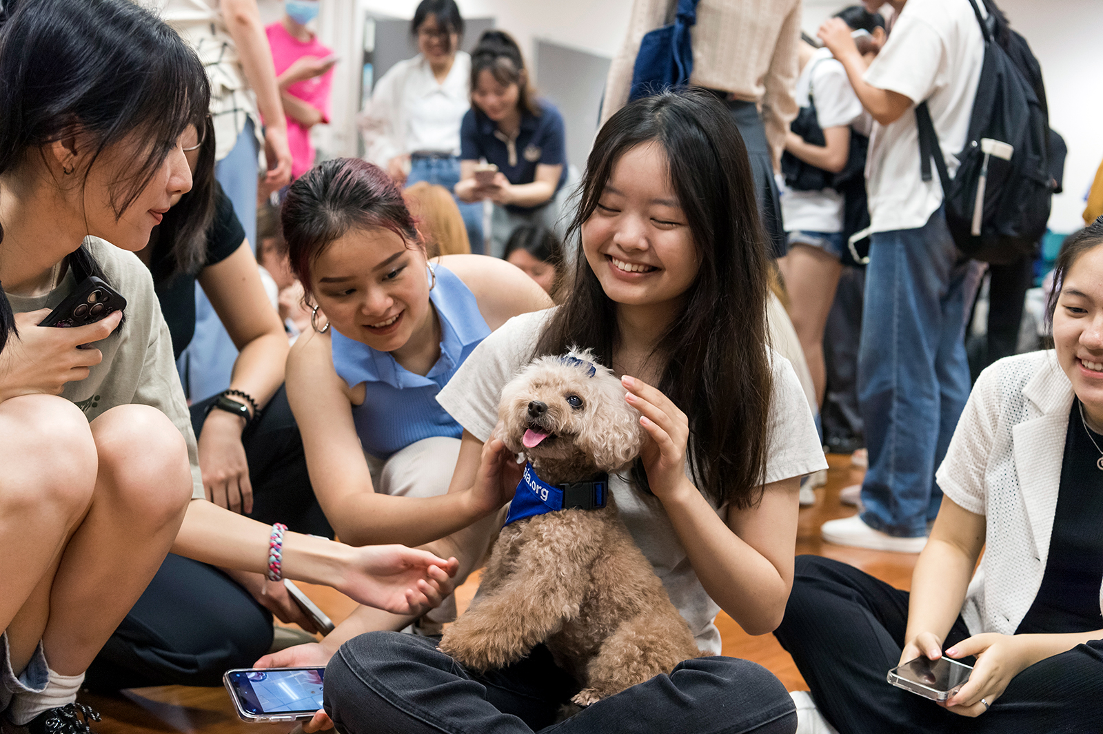 About 100 CityU students joined the event and met with “Professor Paws”.