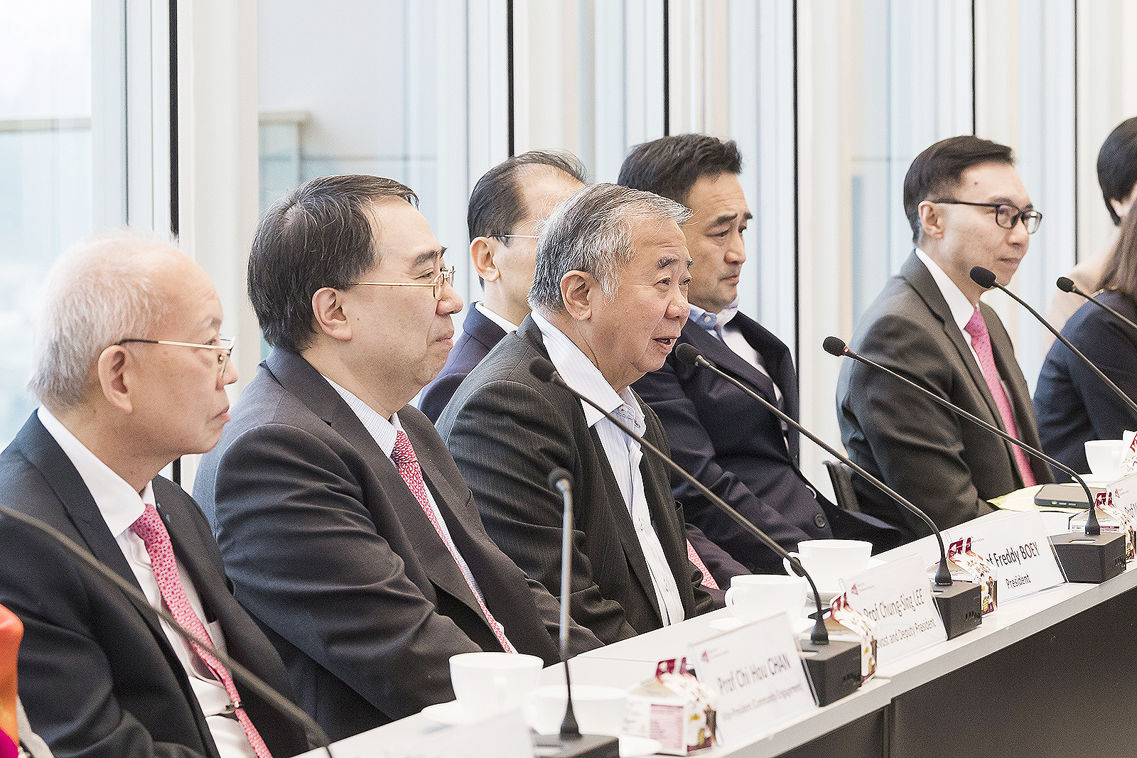 President Boey (third from left)