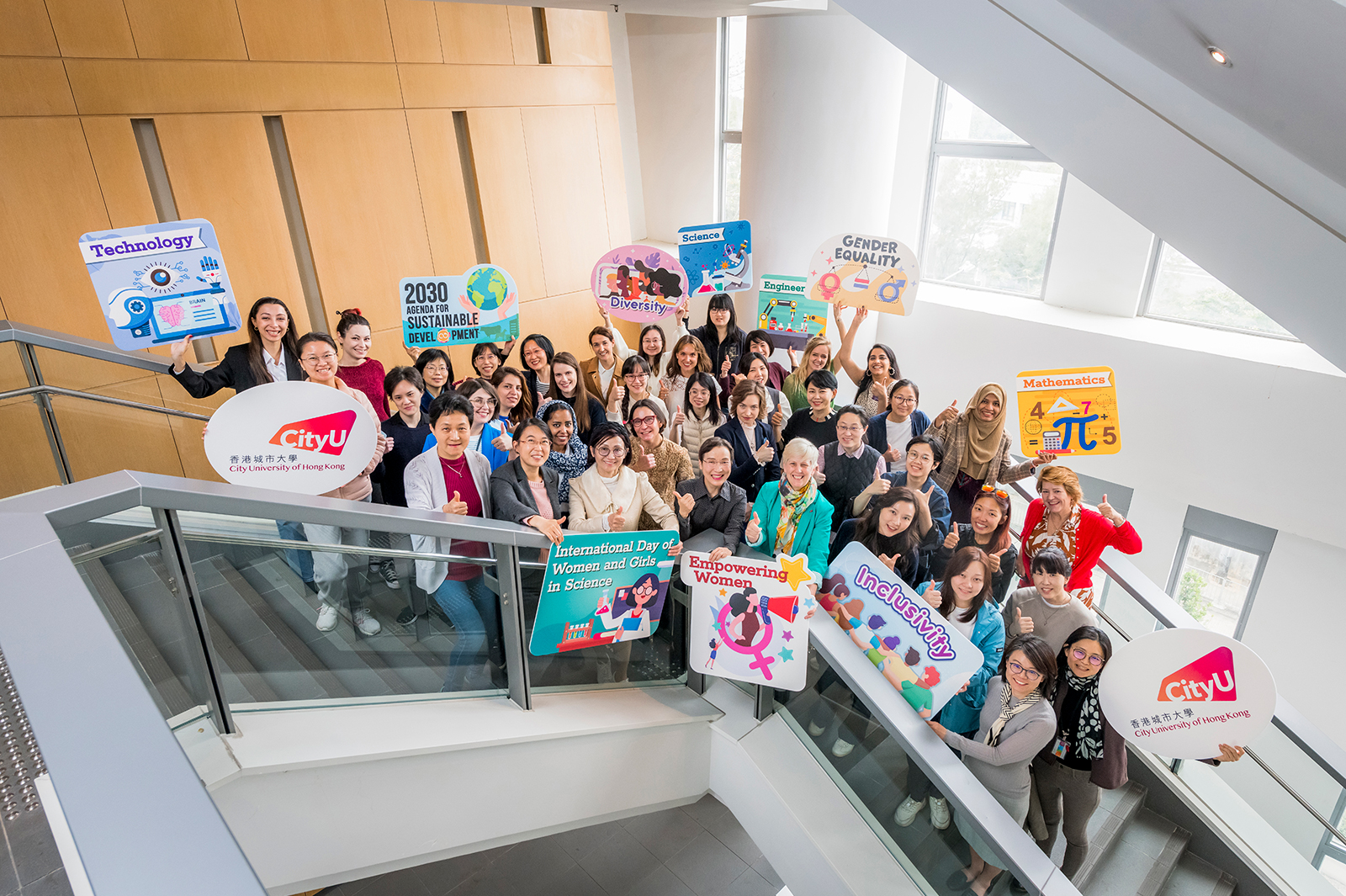 CityUHK has brought together female faculty members and students to join the global celebration.