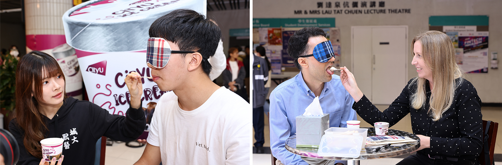 CityUHK staff and students actively participate in a blind tasting session.