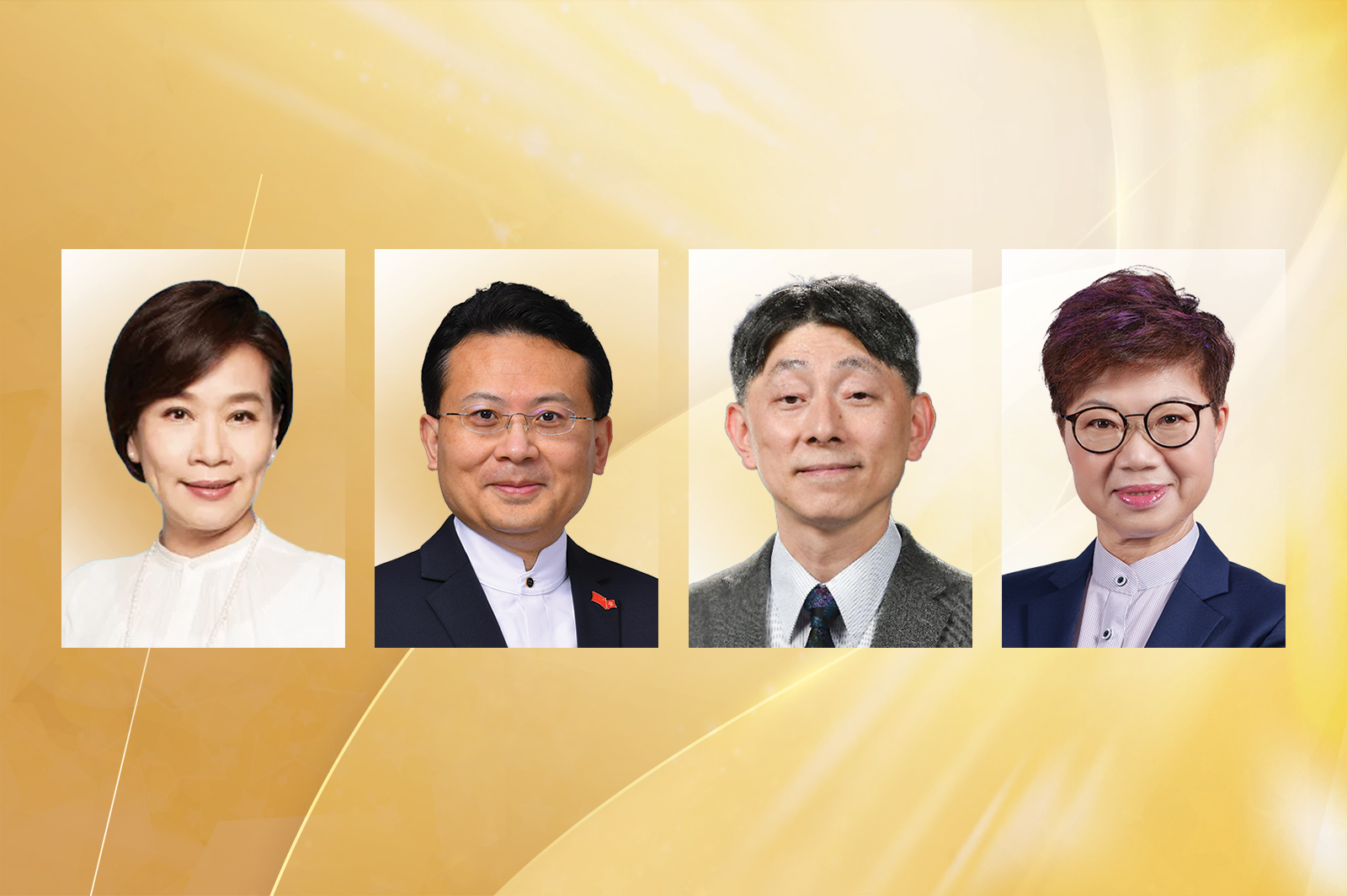 (From left) Professor Priscilla Leung Mei-fun, The Honourable Chan Yung, Mr Daniel Cheng Chung-wai, Ms Peggy Wong Pik-kiu.