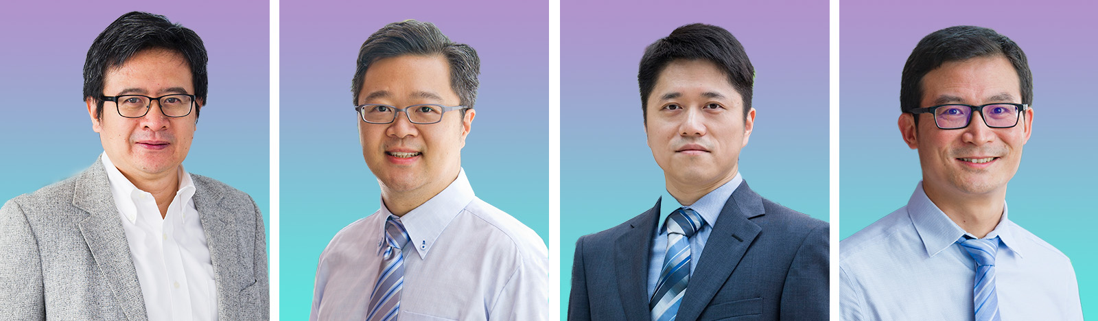(From left) RGC Senior Research Fellow Professor Yang Tong, and RGC Research Fellows Professor Johnny Ho, Dr Lu Yang and Dr Wang Feng.