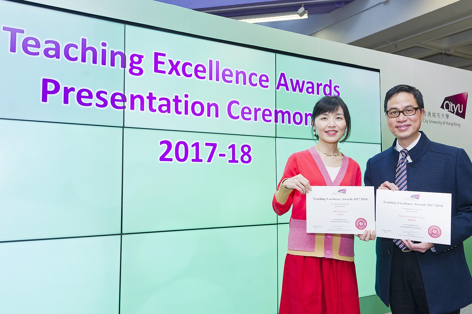 (From left) Dr Lam, and Professor Chung.
