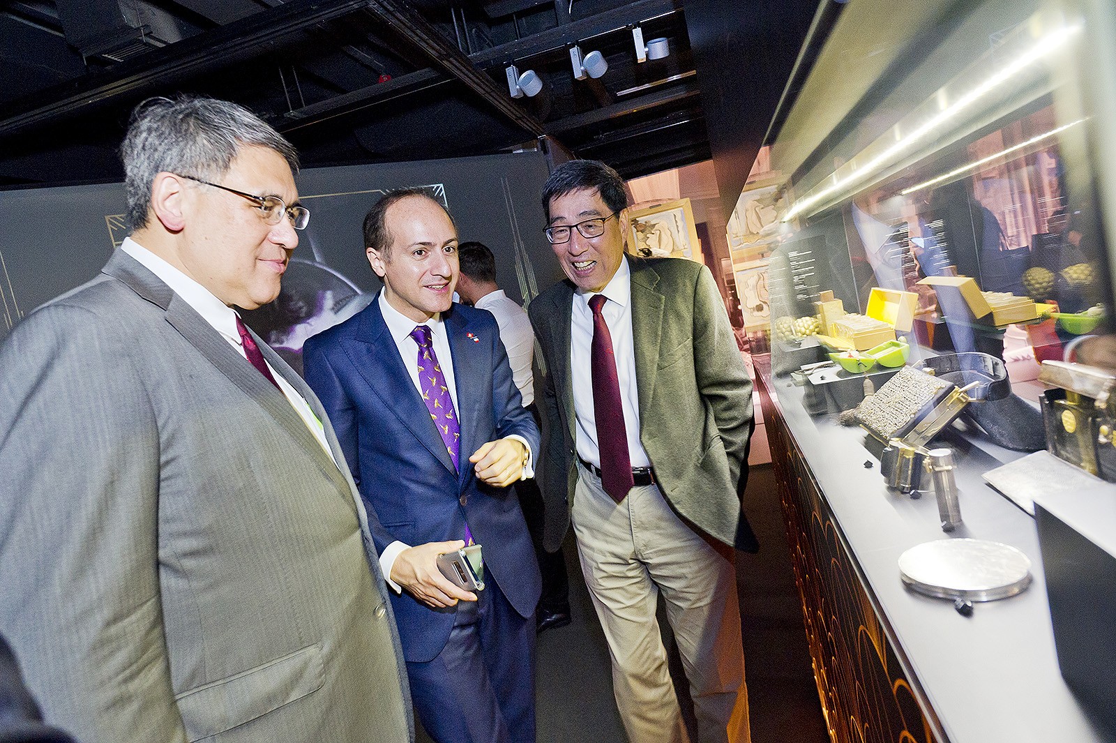 Guests visit the exhibition.