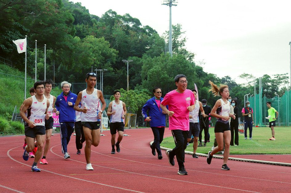 President supports wellness activities