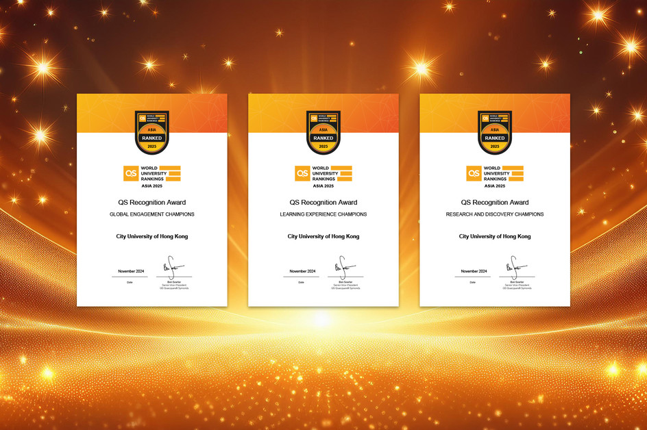 CityUHK triumphs with three champions in QS Asia University Rankings 2025; Excellence in teaching, research and internationalisation recognised