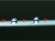 Droplet transport by surface charge density gradient
