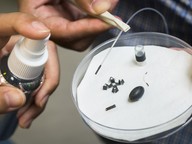 millirobots, magnetic spray