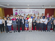 A farewell party was held on 19 June for 44 members of staff who are retiring from CityU this year.