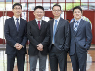 Professor Fung and Professor Kim (2nd and 3rd from left) have been awarded Outstanding Research Awards while Dr Lu (far right) and Dr Wang (far left) have been awarded Outstanding Research Awards for Junior Faculty.