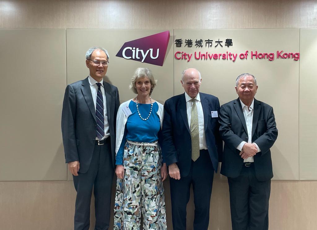 President Freddy BOEY and Dean of School of Law, Professor LIN Feng, received the Lord NEUBERGER and his wife Ms. Angela HOLDSWORTH