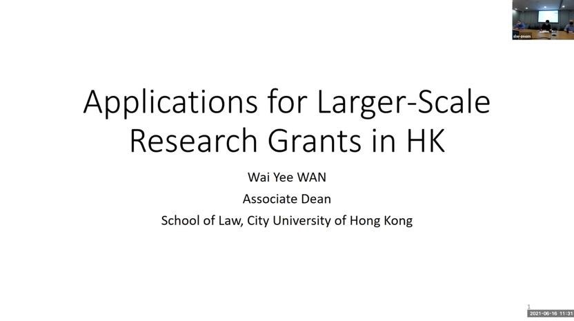 Research Retreat 2021_Sharing by Prof WAN Wai Yee_Chinese